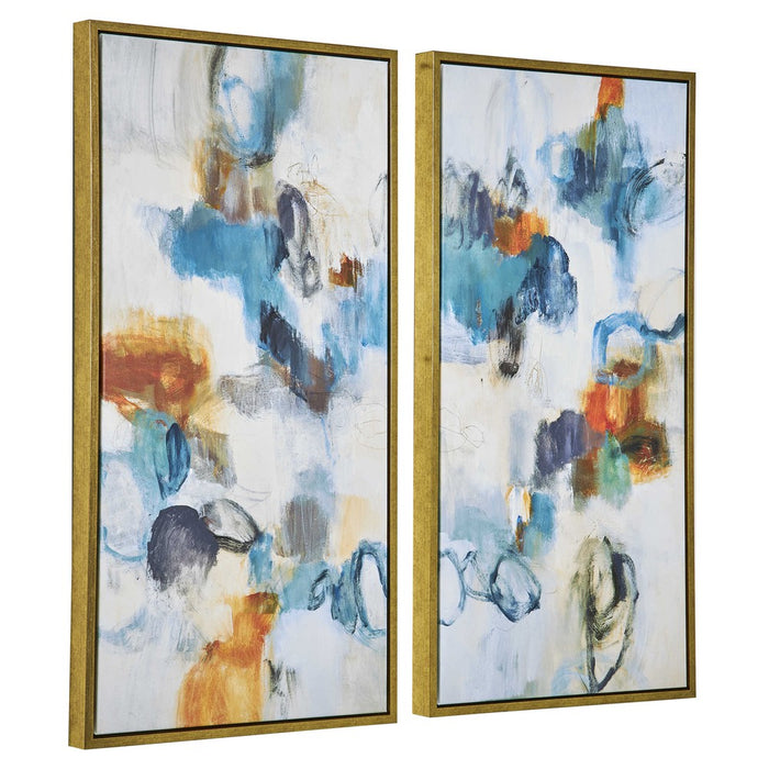 Uttermost Casual Moments Art Framed Canvas Set Of 2