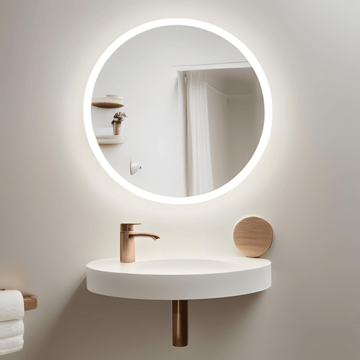 Wyndell Frameless Round Frontlit LED Bathroom Mirror