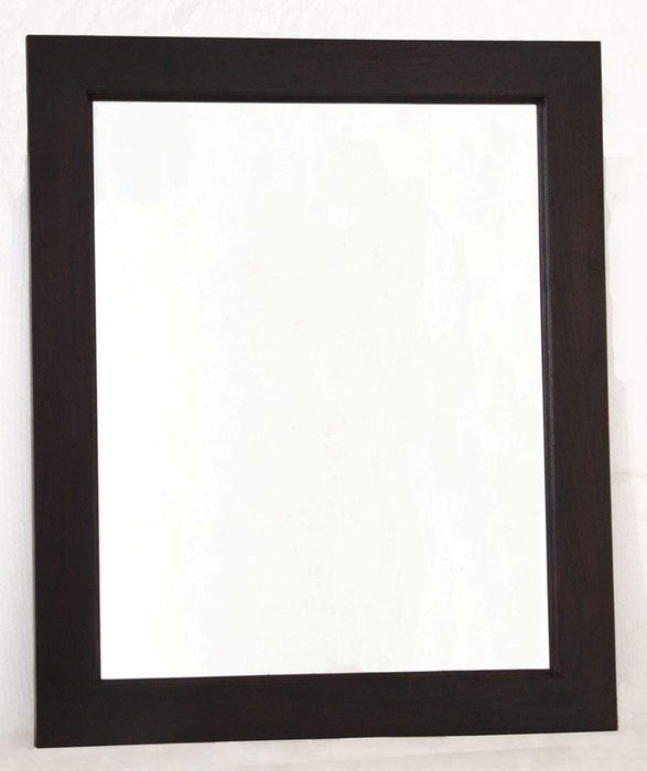 Adi Dark Wall Mirror Chocolate Colour Small: 80cm x 4cm x 90cm - SHINE MIRRORS AUSTRALIA