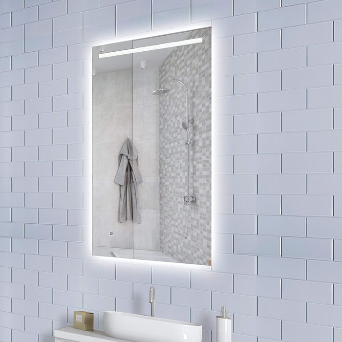 Avril Rectangle Backlit LED Wall Mirror - SHINE MIRRORS AUSTRALIA