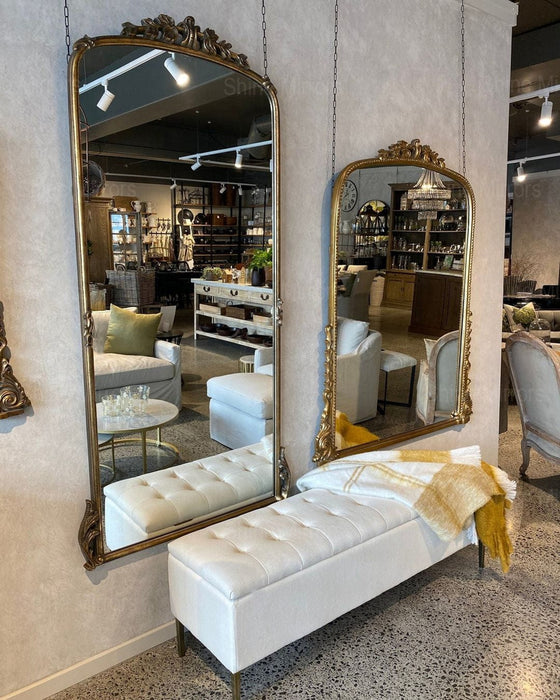 Beckham Arched Gold Mirror - SHINE MIRRORS AUSTRALIA