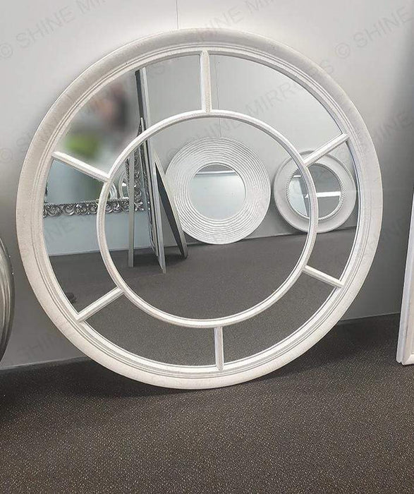 Berklin Round White Wall Mirror - SHINE MIRRORS AUSTRALIA