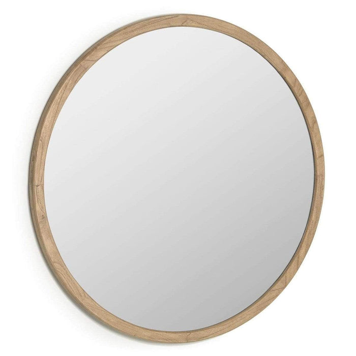 Nahele Timber Round Wall Mirror - SHINE MIRRORS AUSTRALIA