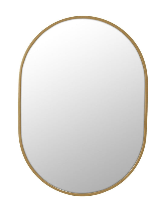 Nessa Brass Pill Mirror Small: 70cm x 2.5cm x 50cm - SHINE MIRRORS AUSTRALIA