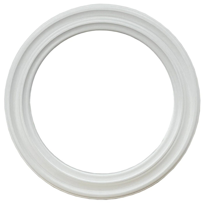 Oasis Matt White Round Wall Mirror