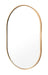 Priya Gold Oval Wall Mirror Small: 50cm x 2.8cm x 75cm