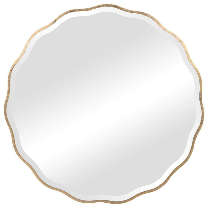 Uttermost Aneta Round Gold Large Wall Mirror - SHINE MIRRORS AUSTRALIA