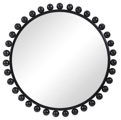 Uttermost Cyra Black Round Wall Mirror - SHINE MIRRORS AUSTRALIA