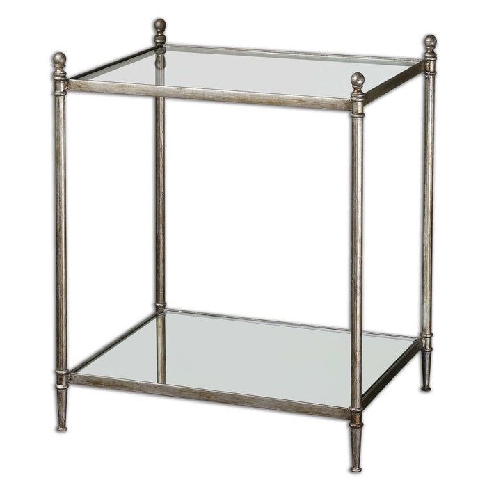 Uttermost Gannon Mirrored Side Table - SHINE MIRRORS AUSTRALIA