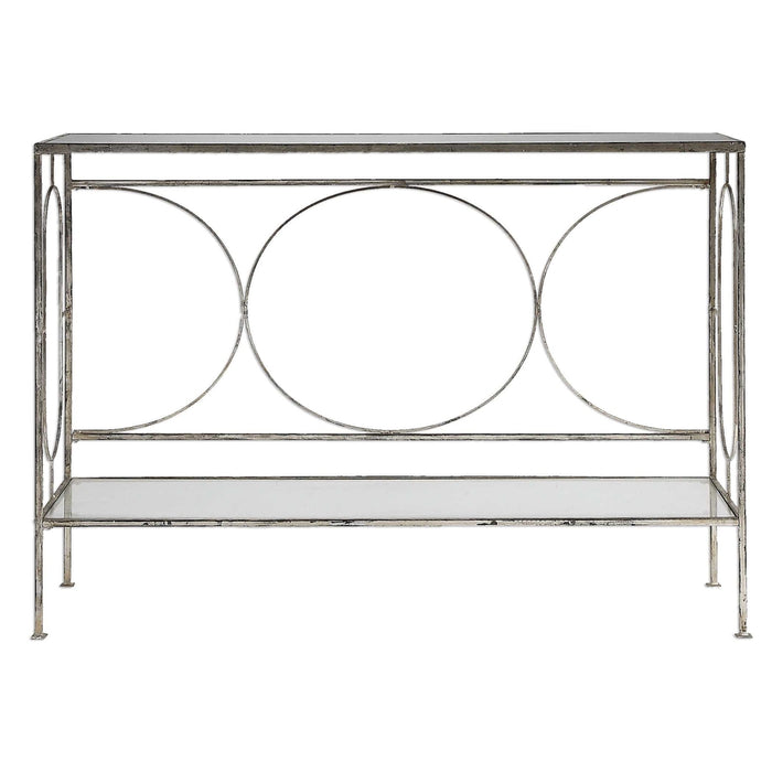 Uttermost Luano Mirrored Console Table - SHINE MIRRORS AUSTRALIA