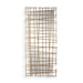 Golden Intersection Antique Gold Grid Wall Mirror