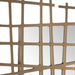 Golden Intersection Antique Gold Grid Wall Mirror