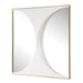 New Moon Antique Gold Mirrored Wall Decor