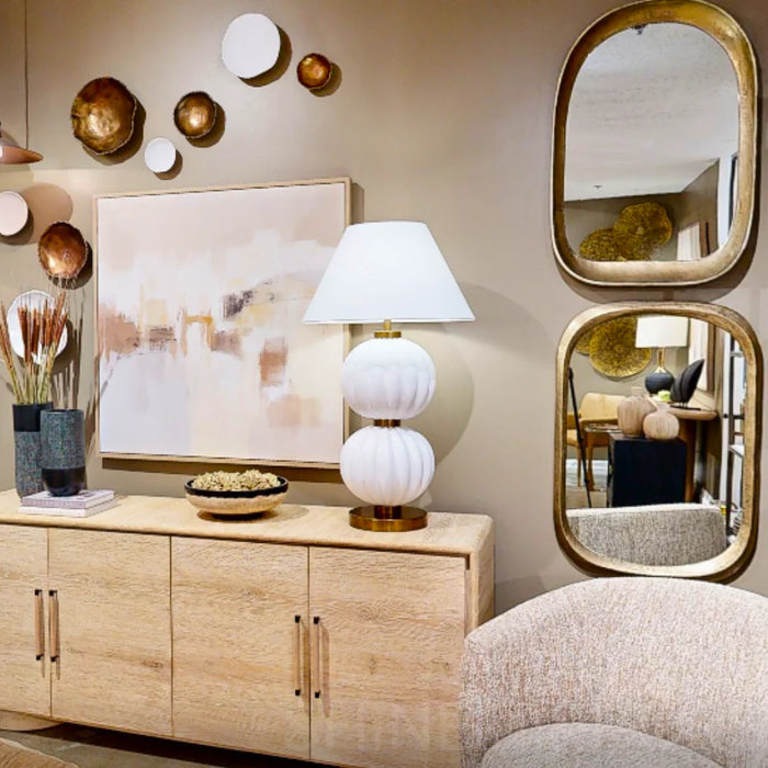 Uttermost Malone Antique Brass Wall Mirror