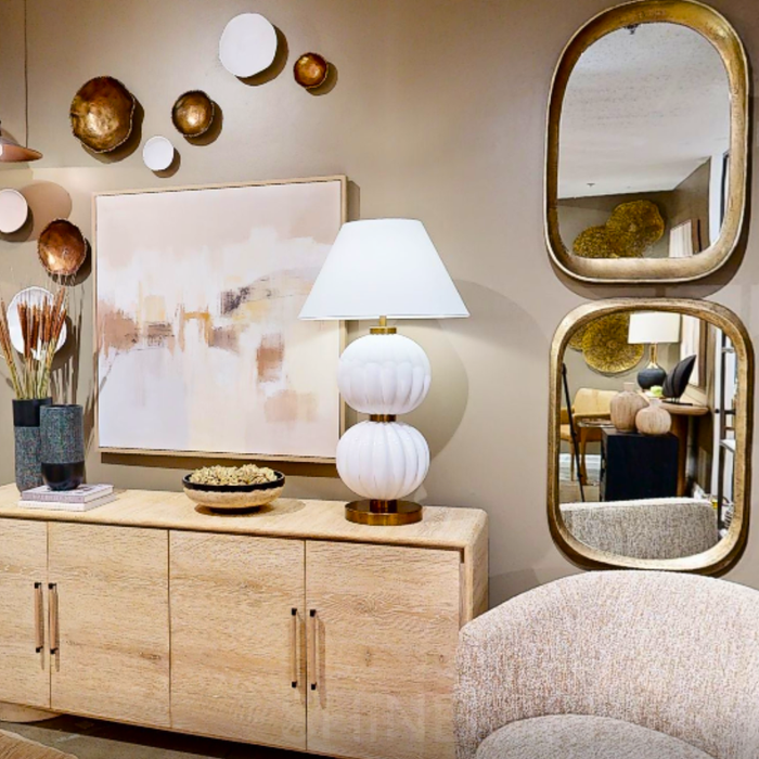 Uttermost Bradano Brass Arch Wall Mirror