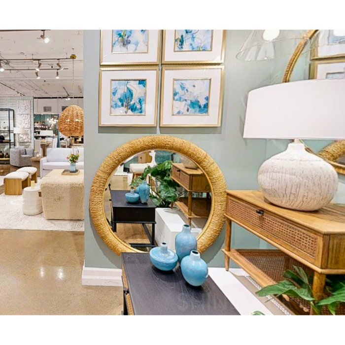 Uttermost Mariner Natural Round Wall Mirror