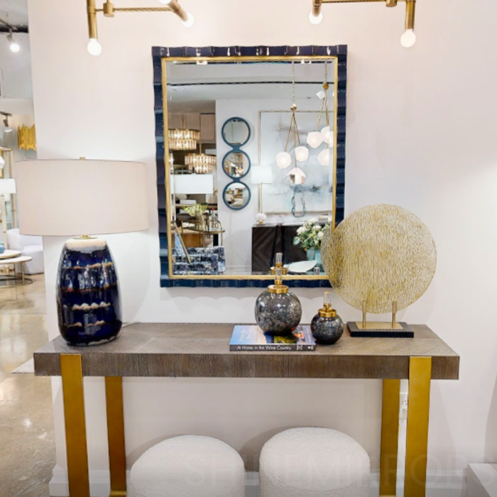 Uttermost Gulf Navy Mirror