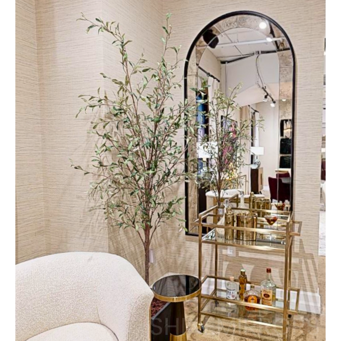 Uttermost Marlowe Black Arch Wall Mirror