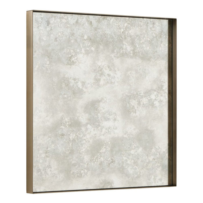 Uttermost Fredric Brushed Brass Square Wall Mirror
