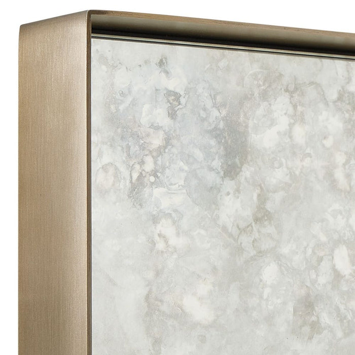 Uttermost Fredric Brushed Brass Square Wall Mirror