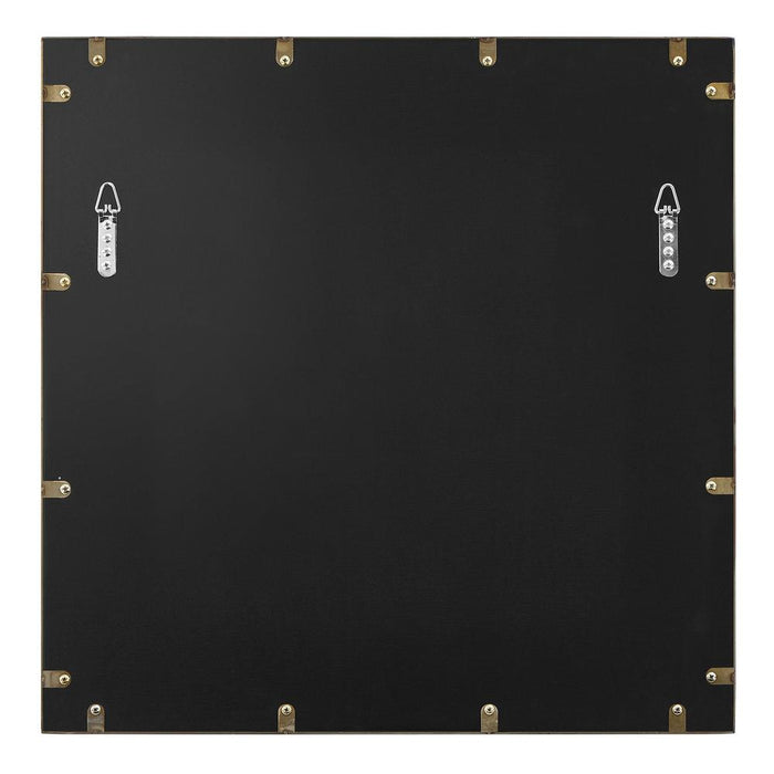 Uttermost Fredric Brushed Brass Square Wall Mirror
