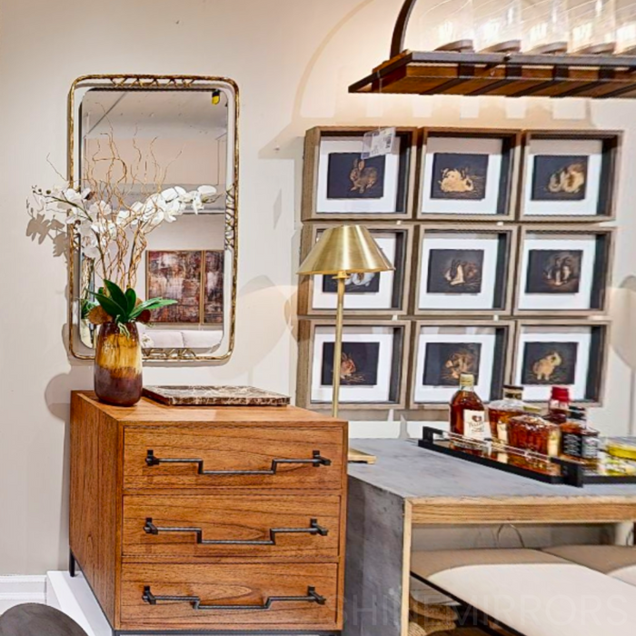 Uttermost Tahoma Antique Gold Wall Mirror