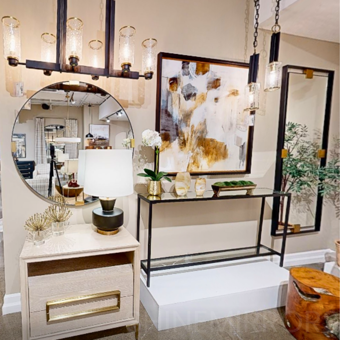 Uttermost Cornerstone Brushed Brass Mirror