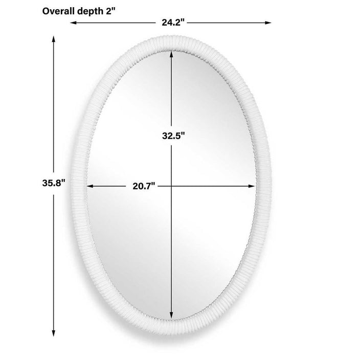 Uttermost Bali Oval Mirror