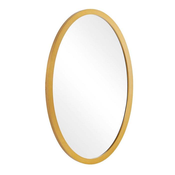 Uttermost Elstree Antique Brass Oval Wall Mirror