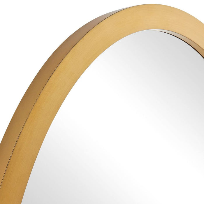 Uttermost Elstree Antique Brass Oval Wall Mirror