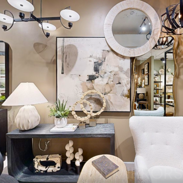Uttermost Repose Round Wall Mirror