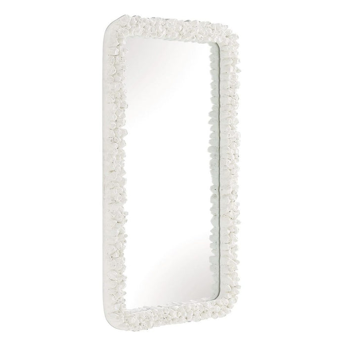Uttermost Barnacle White Coastal Wall Mirror