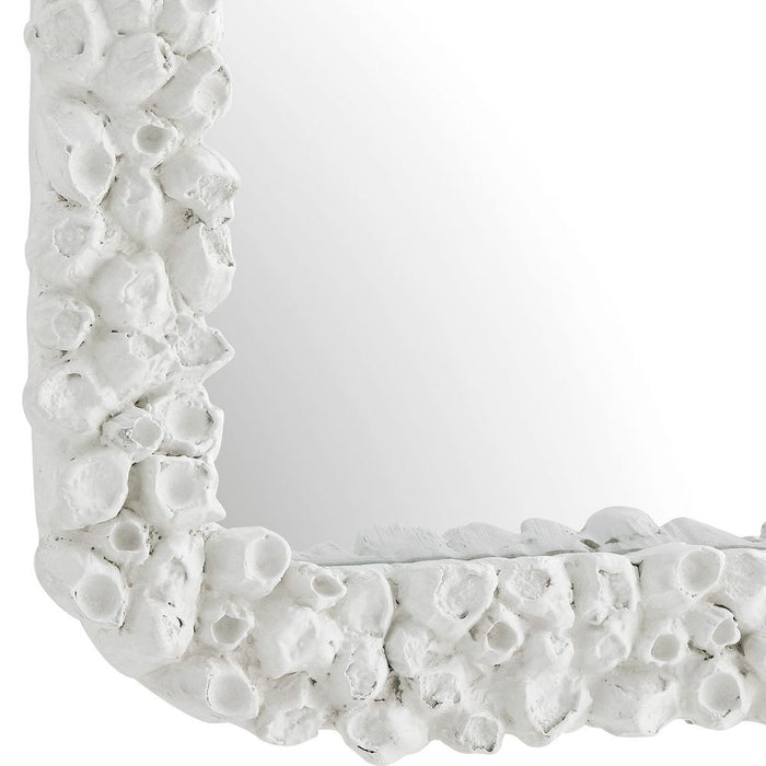 Uttermost Barnacle White Coastal Wall Mirror