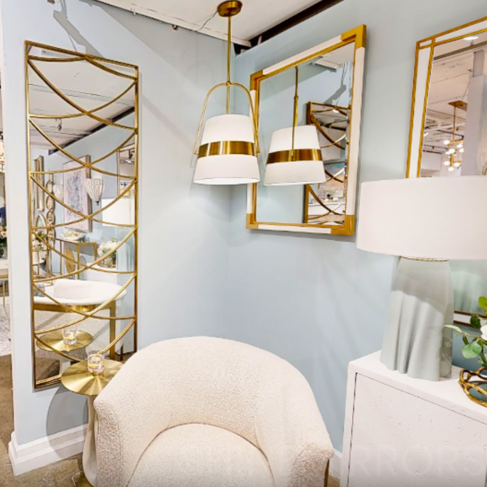 Uttermost Crossed Up Antique Gold Mirror — SHINE MIRRORS AUSTRALIA