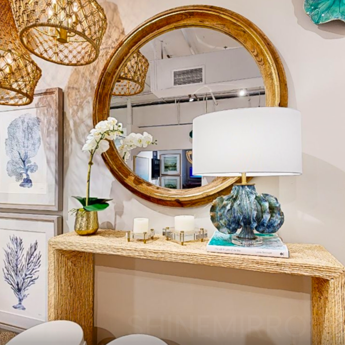 Uttermost Frontier Round Mirror