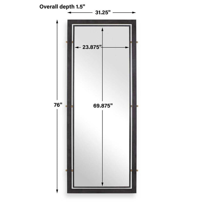 Uttermost Westley Tall Dark Bronze Mirror