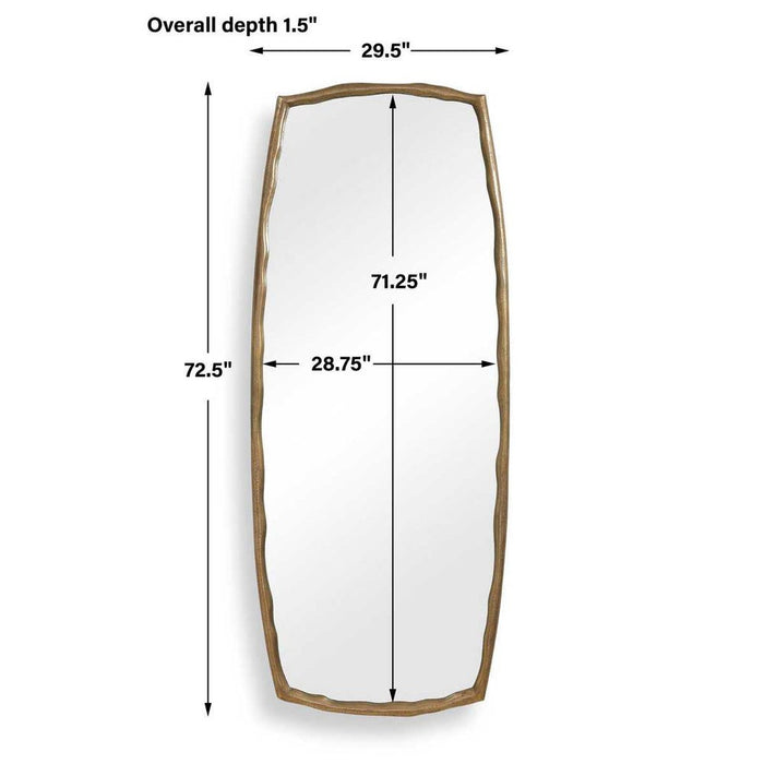 Uttermost Adair Antique Brass Tall Mirror