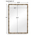 Uttermost Bamboo Mirror- Antique Brass