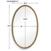 Uttermost Ellis Antique Brass Oval Mirror