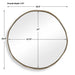 Uttermost Lowen Brass Round Mirror