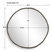 Uttermost Lowen Bronze Round Mirror