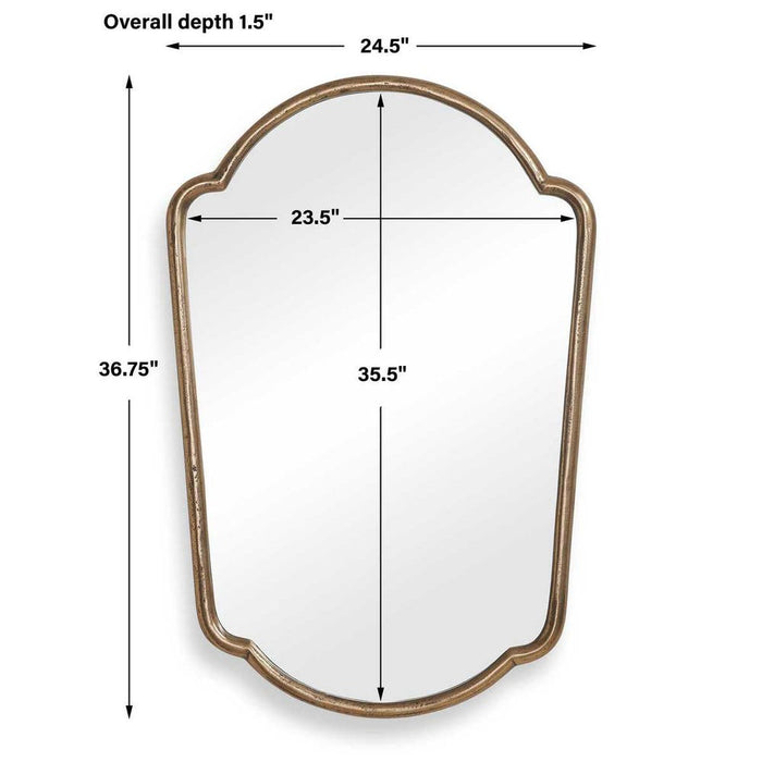 Uttermost Naomi Antique Brass Mirror