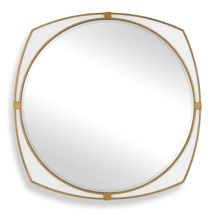 Uttermost Estella Antique Gold Round Wall Mirror