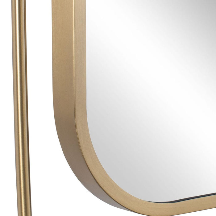Uttermost Moreni Antique Brass Double Frame Wall Mirror