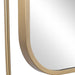Uttermost Moreni Antique Brass Double Frame Wall Mirror