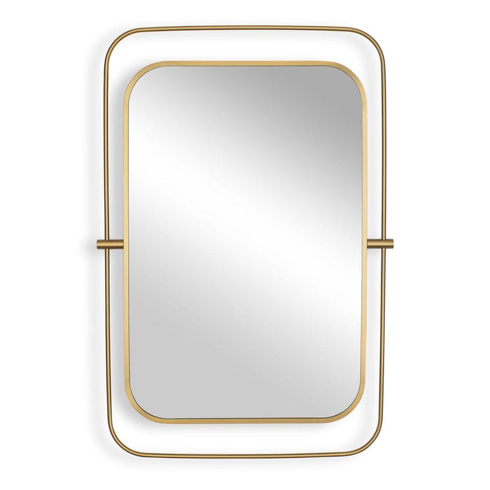 Uttermost Moreni Antique Brass Double Frame Wall Mirror