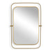 Uttermost Moreni Antique Brass Double Frame Wall Mirror