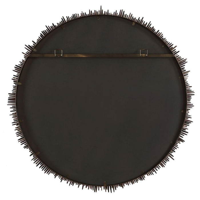 Uttermost Tiger Sea Urchin Round Wall Mirror