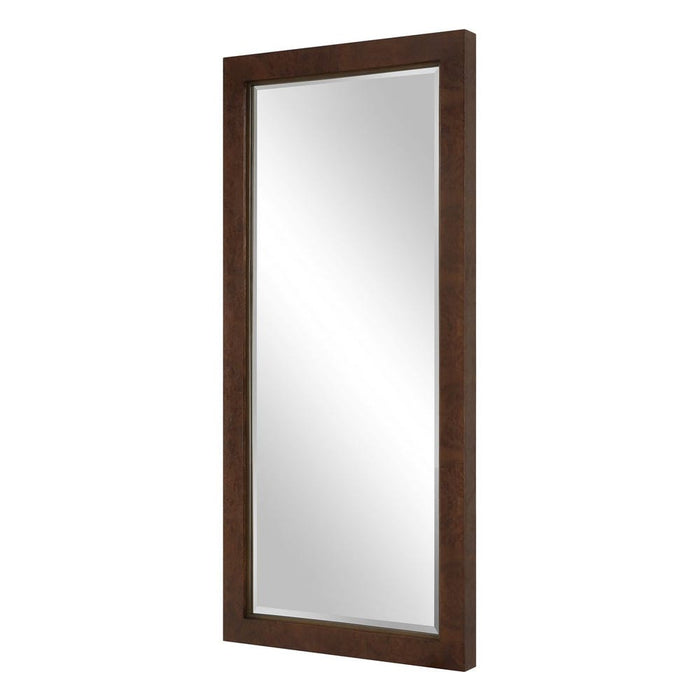 Uttermost Durant Burl Veneer Tall Wall Mirror