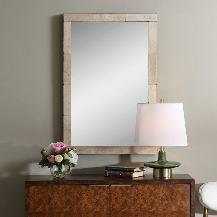 Uttermost Pave Natural Stone Wall Mirror